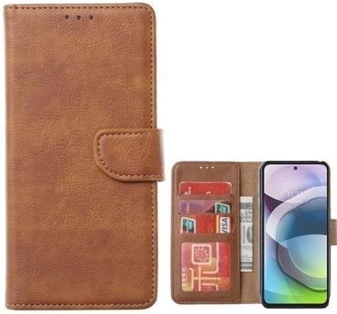 Motorola Moto G G Hoesje Met Pasjeshouder Bookcase Bruin Bol