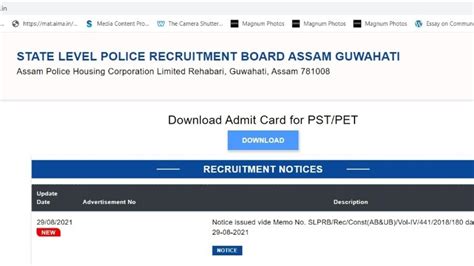 How To Download Assam Police Constable Pstpet Admit Cards Releasing On