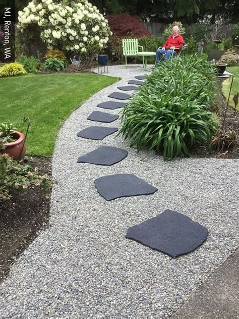 Recycled Rubber Flagstone Stepping Stone | Gardeners.com