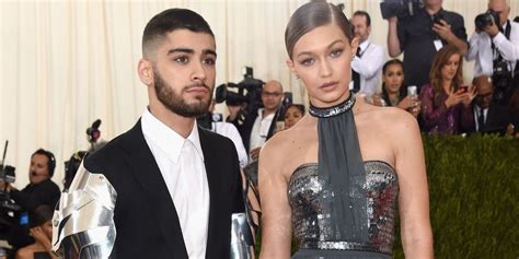 Gigi Hadid and Zayn Malik Matched in Metallic at the Met Gala - See ...