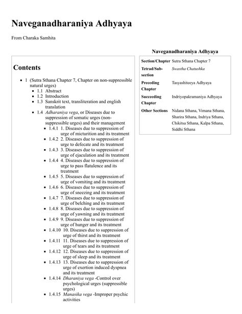 Pdf Naveganadharaniya Adhyaya Charaka Samhita Sutra Sthana