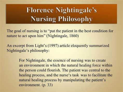 Florence Nightingale Nursing Theory