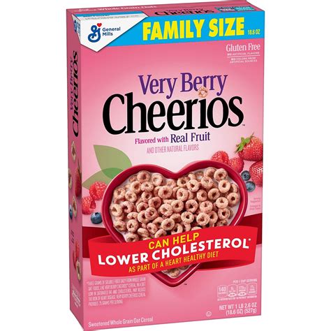 Buy Very Berry Cheerios Breakfast Cereal With Oats Gluten Free 186