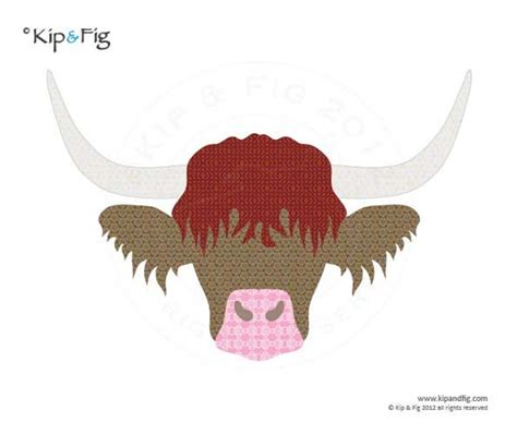 Bull Horns Head Applique Template PDF Applique Pattern - Etsy