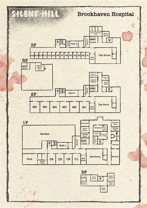 Brookhaven Hospital Map Etsy Silent Hill How To Draw Hands Silent