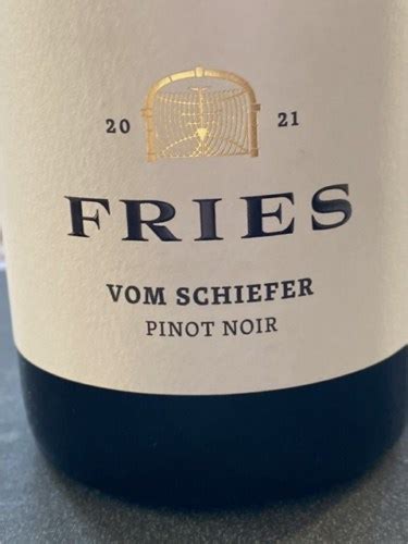 Reiner Et Anke Fries Vom Schiefer Pinot Noir Vivino Us