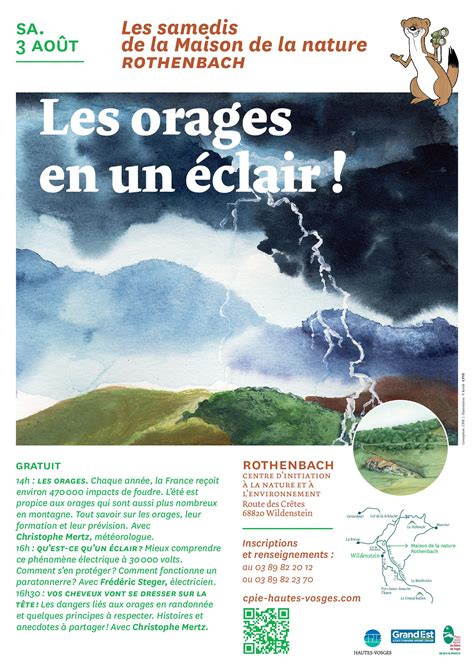 Les Orages En Un Clair Sam Ao T Cpie Des Hautes Vosges