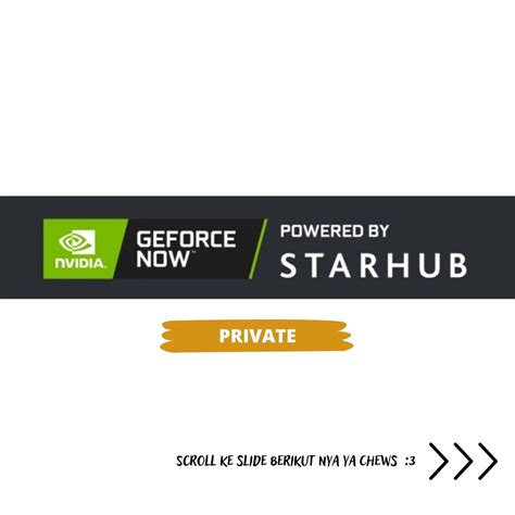 Jual Cloud Gaming Geforce Now Singapore Starhub Bulan Shopee Indonesia