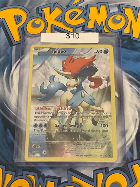 Keldeo Xy Holo Mythical Full Art Black Star Promo Pokemon Card