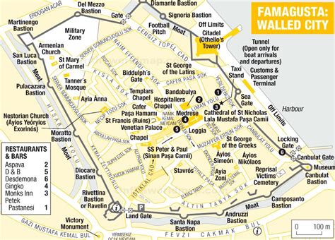 Famagusta Old Town Map