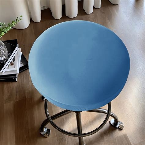 Blaxill On Clearance Solid Color Elastic Milk Silk Round Stool Cover