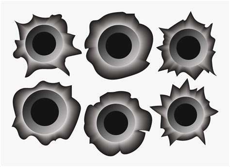 Bullet Hole Vector , Png Download - Bullet Hole Vector Art, Transparent ...