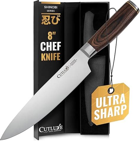 Amazon Cutluxe Shinobi Chef Knife Kitchen Knife Sharp Carbon