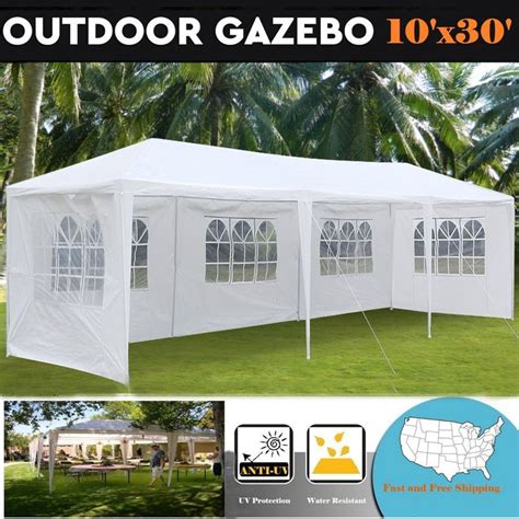 Zimtown 10 X30 Outdoor Canopy Party Wedding Tent Garden Tent Gazebo