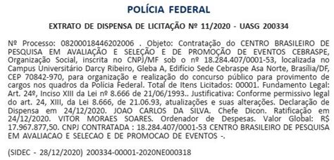 Concurso Da Pf Com 1 5 Mil Vagas Terá Cebraspe Como Banca