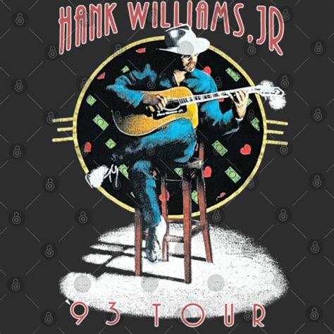 Hank Williams Jr Hank Tour 1993 T-Shirt, 90s Hank Williams Jr. Tour ...