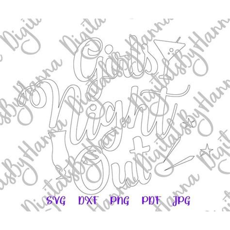 Scrapbooking Embellishments Bachelorettegirls Night Out Svgs Pe