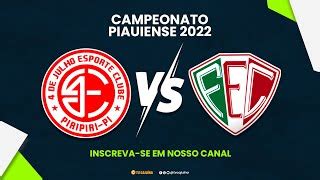 De Julho X Fluminense Pi Ao Vivo Campeonato Piauiense By Tv