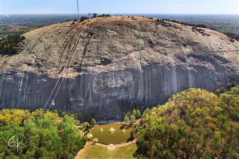 Aerial Of Stone Mountain : r/Atlanta