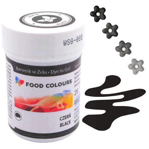 Barwnik spożywczy w żelu CZARNY 35ml FOOD COLOURS 13417573475 Allegro pl