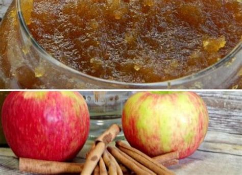 Mermelada de manzana y canela sin azúcar deliciosa saludable y apta