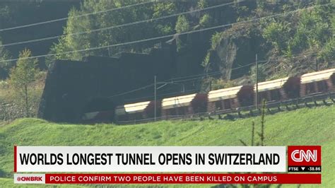 Worlds Longest Tunnel Opens Deep Beneath Swiss Alps Cnn Video