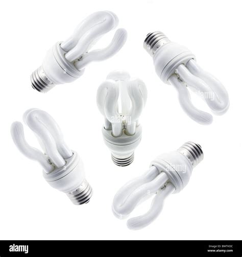 Compact Fluorescent Light Bulbs Stock Photo Alamy