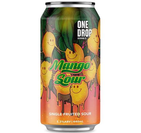 One Drop Brewing Mango Single Fruited Sour 440ml Beer And Wine Co