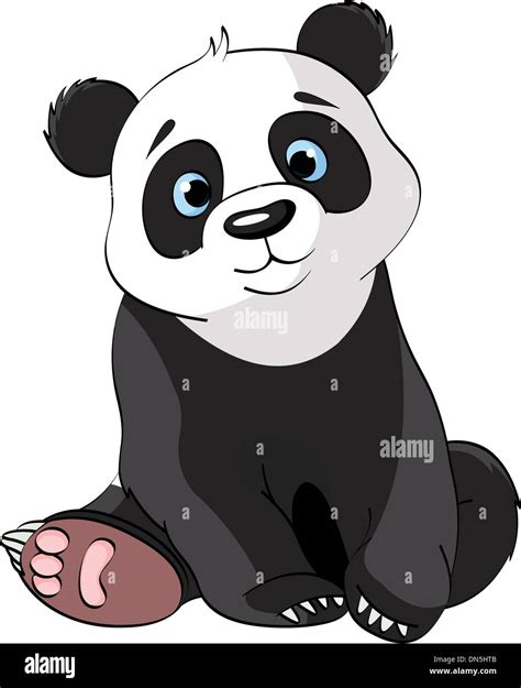 Sitting Cute Panda Stock Vector Image And Art Alamy