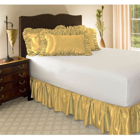 Satin Ruffled Bed Skirt