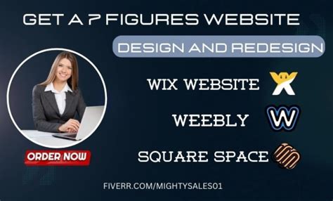 Design Redesign Wix Squarespace Weebly Website By Mightysales01 Fiverr