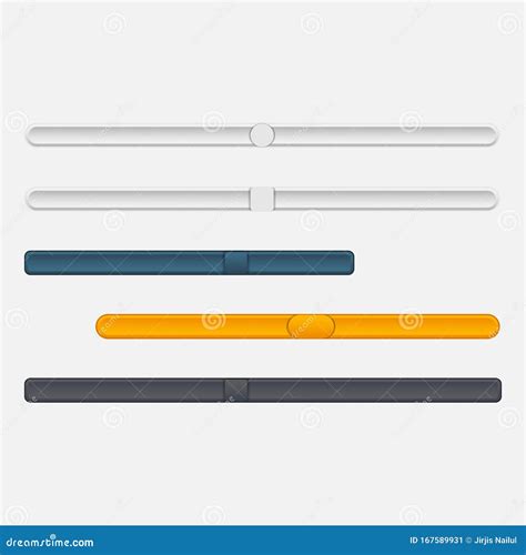 ui slider button set vector stock vector illustration  pictogram