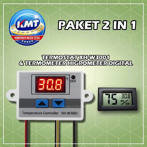 Jual Paket Thermostat Termostat Digital Xh Termometer Higrometer Mesin