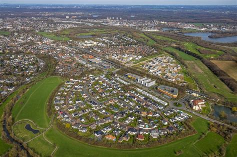 Duisburg Aus Der Vogelperspektive Wohngebiet Einer Einfamilienhaus