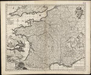 A New And Exact Map Of France Divided Into All Its Provinces And