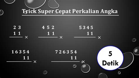 Trik Super Cepat Perkalian Angka Puluhan Ratusan Ribuan Bahkan Jutaan