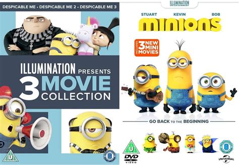 Despicable Me 1 3 Boxset Dvd 2017 And Minions Dvd 2017