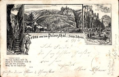 K Nstler Ansichtskarte Postkarte Hohnstein In Der Akpool De