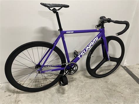 NEW Tsunami Smn 100 Fixed Gear Fixie Bicycle Bike Snm100 Purple Drop