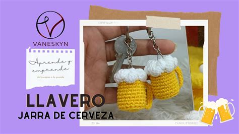 TE ENSEÑO COMO HACER UN LLAVERO ESTILO JARRA DE CERVEZA AMIGURUMI