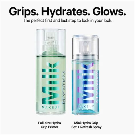 Milk Makeup Hydro Grip Primer Dewy Setting Spray Makeup Set Beauty Land