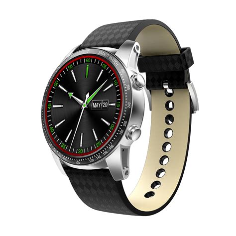 KW99 Stainless Steel 47mm Smartwatch με SIM και Παλμογράφο Μαύρο