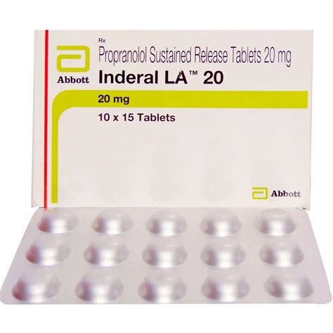 Propranolol Inderal La Mg At Strip Propranolol Tablets In