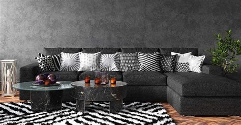 Throw Pillows For Black Couch Ideas With Pictures Black Living