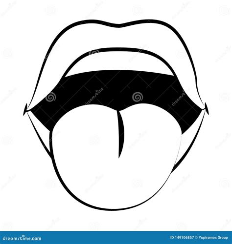 Pop art comic lips cartoon stock vector. Illustration of design - 149106857