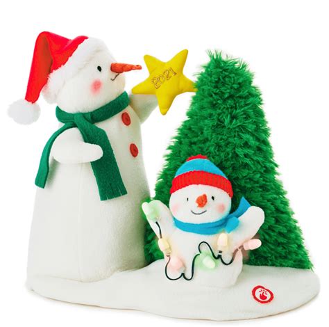 Hallmark 2021 Tangled Up in Christmas Snowman Singing Plush New With ...