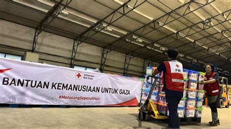 Palang Merah Indonesia Kirimkan Bantuan Berupa Alat Medis Ke Gaza