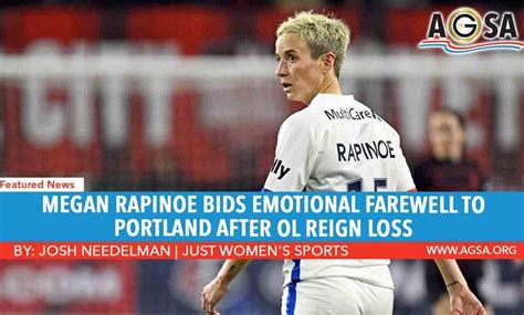 Megan Rapinoe Bids Emotional Farewell To Portland After Ol Reign Loss