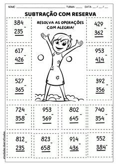 Contas De Pedir Emprestado 4 Ano - Só Continhas: Continhas De Menos Pedir Emprestado Com Desenho Do ...