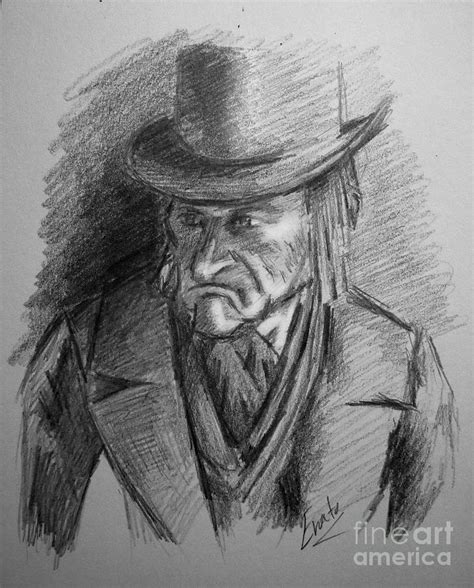 Ebenezer Scrooge Drawing by Erato Muse - Pixels